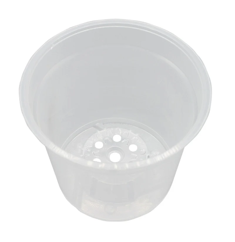Orchid Pot 15cm Clear Plastic