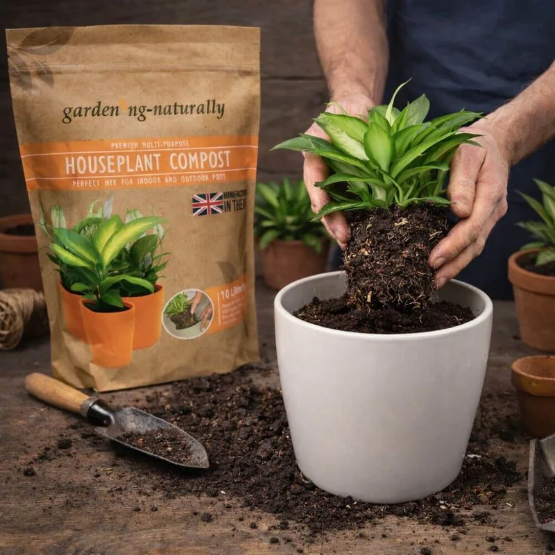 Premium Houseplant Compost With Coir, Bark & Volcanic Rock Dust
