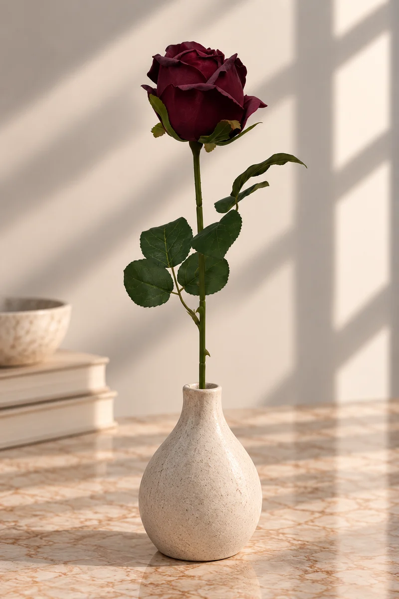 ROSE SINGLE DARK RED
