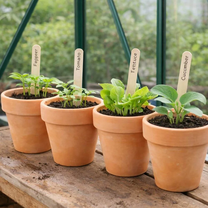 Birch Wood Plant Labels Pack of 50
