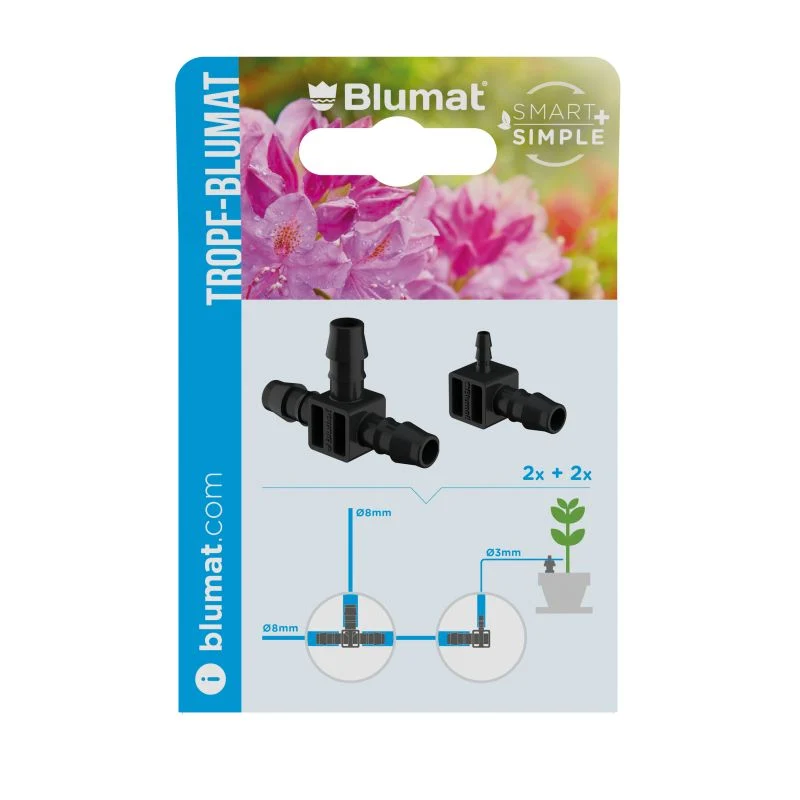 Blumat Tee + End-Piece Connector
