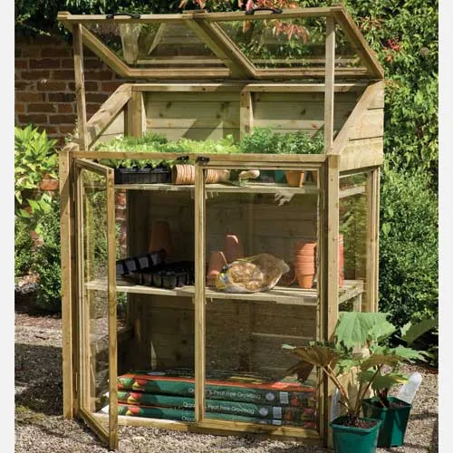 Wooden Garden Mini Greenhouse