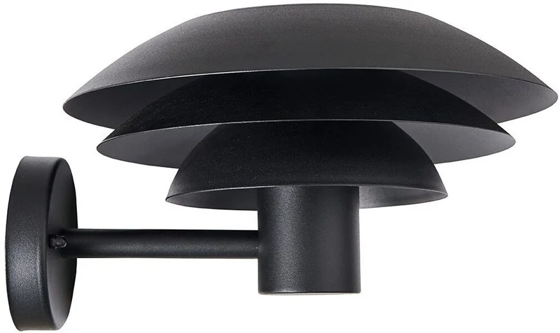 DL31 svart utomhusvägglampa