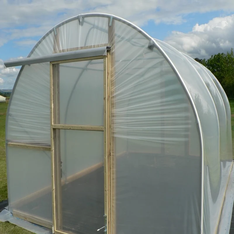 Large Polytunnel Available in 8ft, 10ft or 12ft with Trench or Rail Base