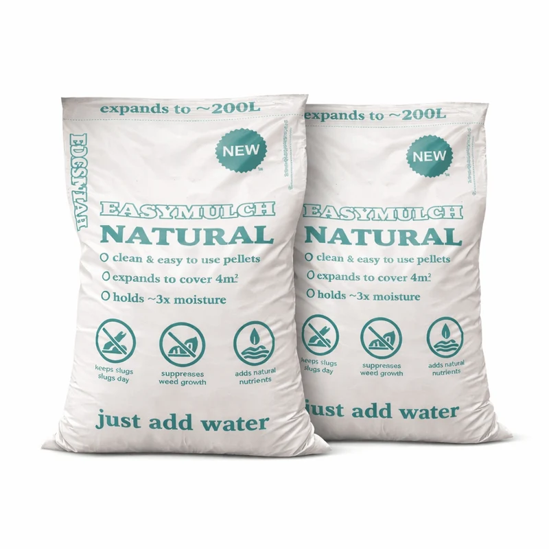 EasyMulch to reduce weed growth 2 x 15kg bags