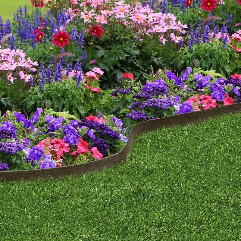 Flexible Garden Border Edging – 9cm Earth Thinline Style