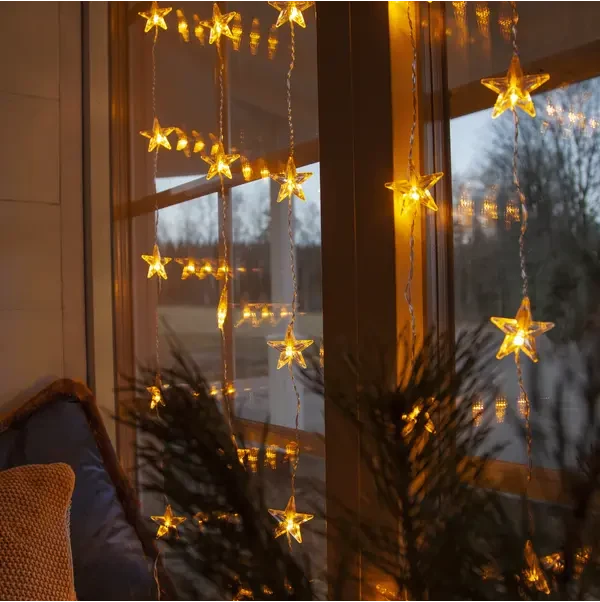 Ljusgardin Star Curtain 90x120cm 30 L