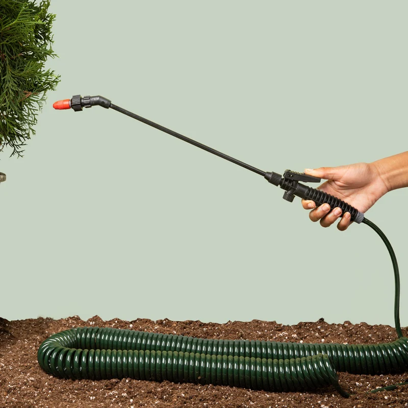Water Right Mini Coil Hose & Wand Sprayer