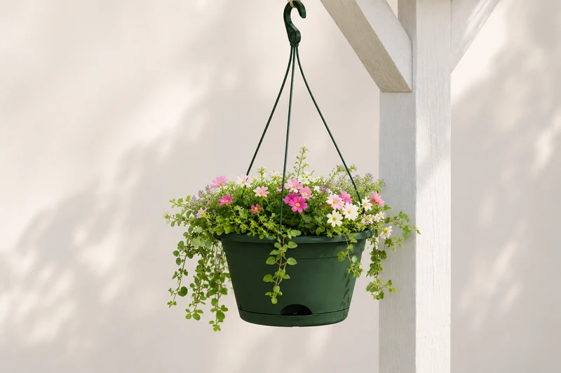 Green Basics Hanging Basket 28cm - Leaf Green
