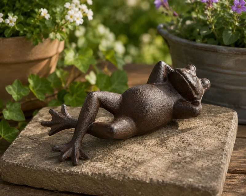 Dekoration Groda 'Nöjd' 22cm