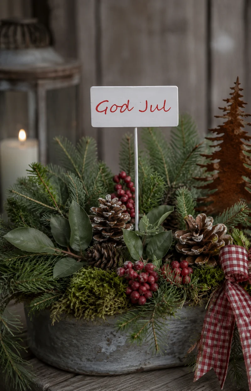 Sticks Skylt 'God Jul'
