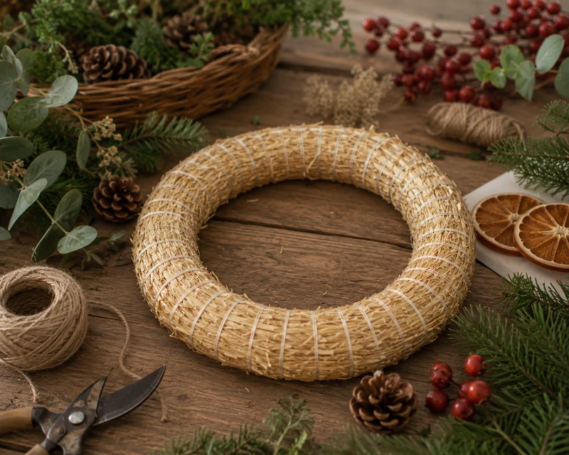 Halmstomme Natur 18cm