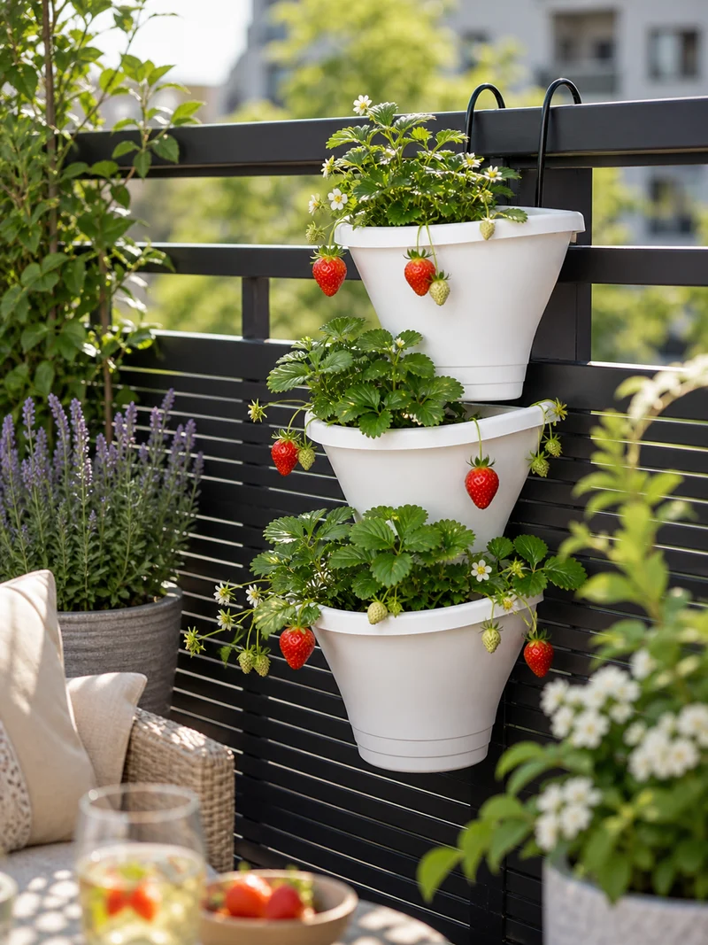 Corsica Vertical Forest 24x16cm 3-set White