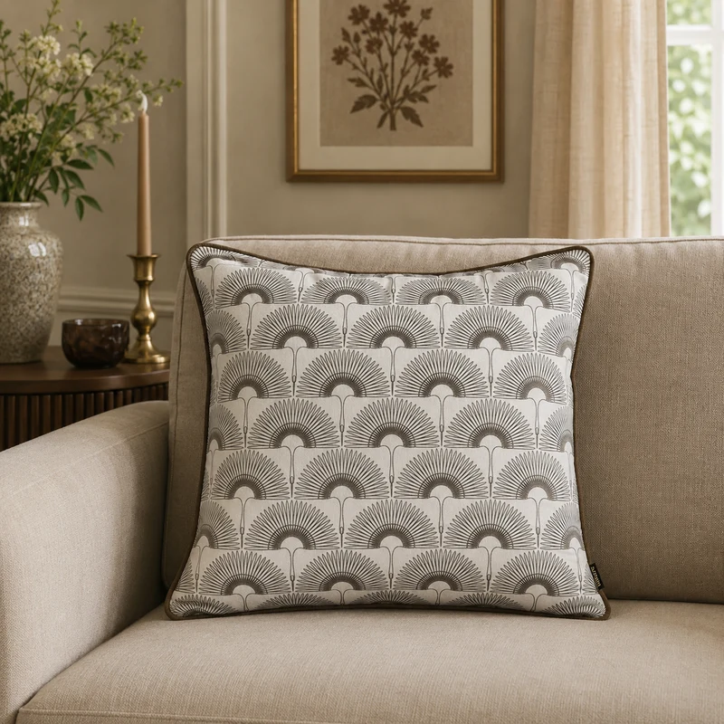 Kuddfodral 'Brown Swan' 50x50cm