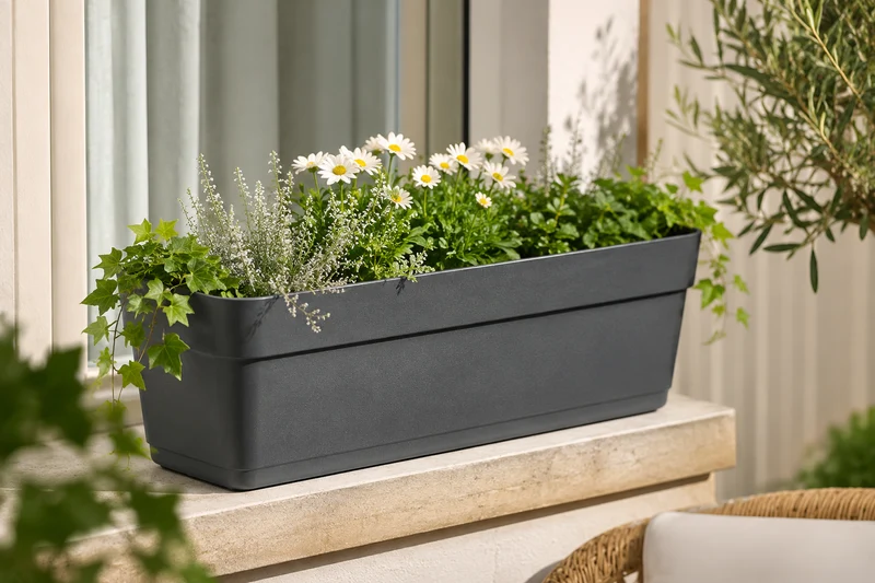 Kruka Blossom D50cm ASH