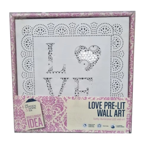 Love Pre-lit Wall Art