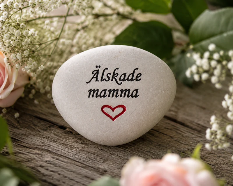 Sten 'Älskade Mamma' 8cm