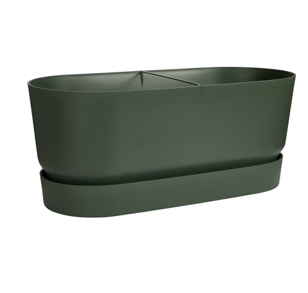 Greenville Terrace Blomlåda med hjul L60cm - Leaf Green