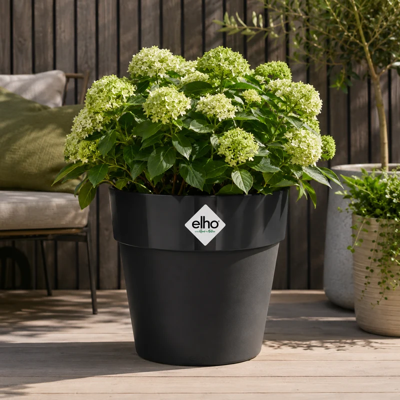 b.for Original Rund Ytterkruka med hjul, D35cm Living Black