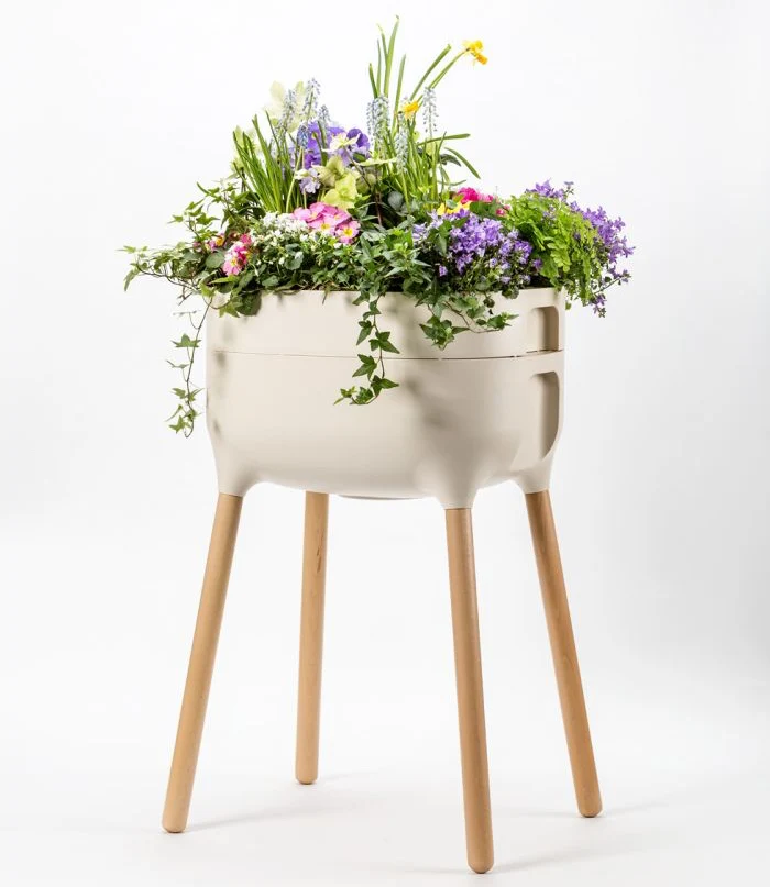 Odlingslåda 'Urbalive High Planter' Ivory