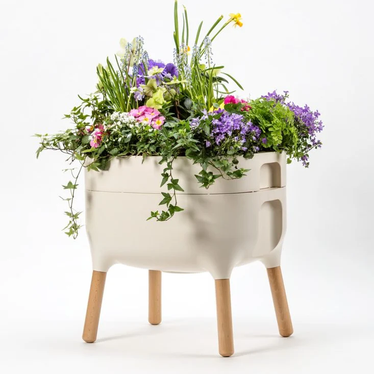 Odlingslåda 'Urbalive Low Planter' Ivory