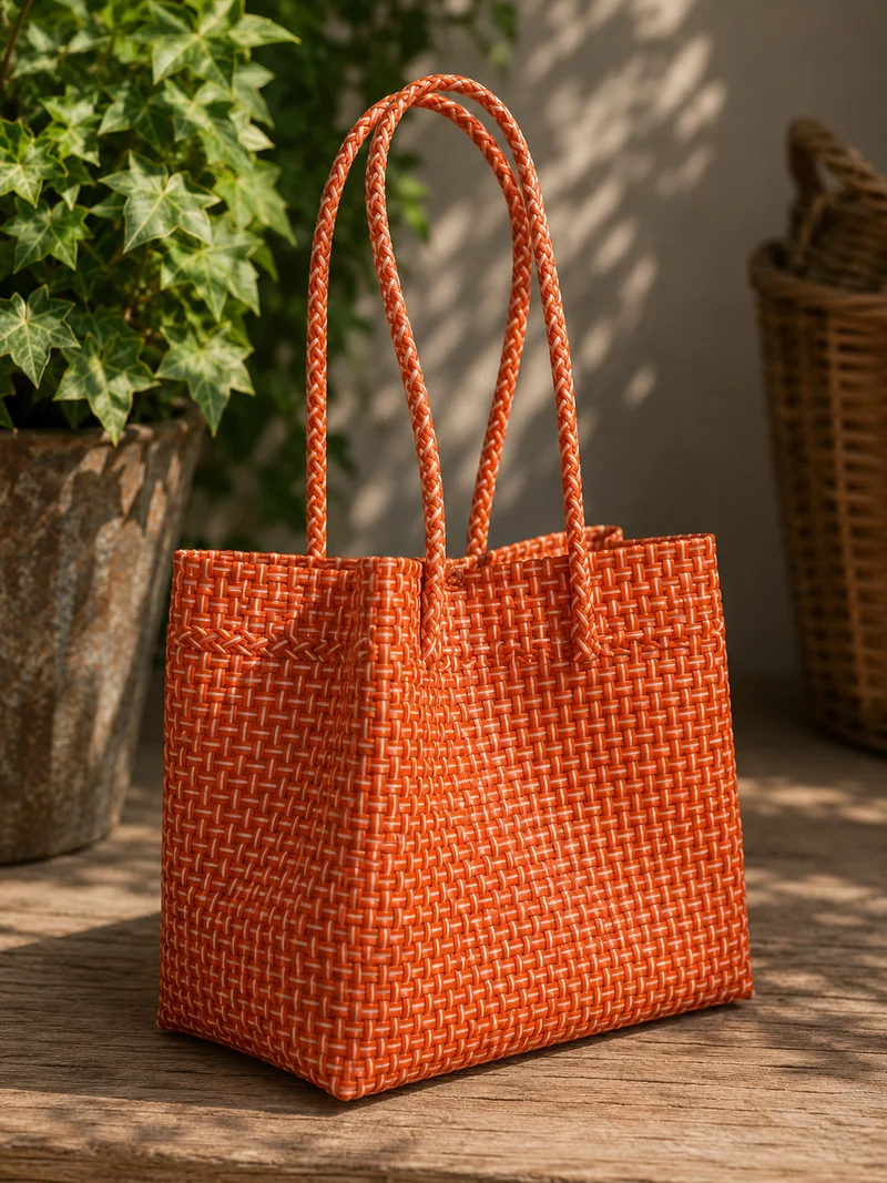 Väska i konstmaterial Small Orange
