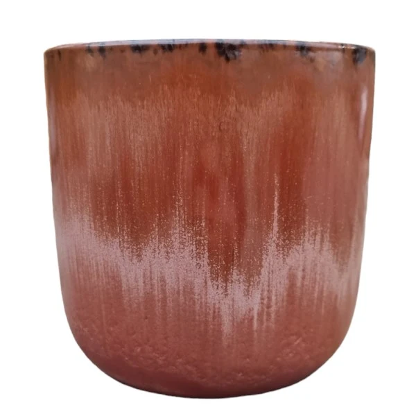 Kruka 'Almeida' Burnt Coral 14x14cm
