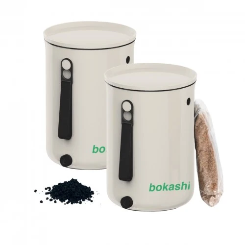 Bokashi 2.0 - 'Gräddvit' 2st inkl 1kg strö