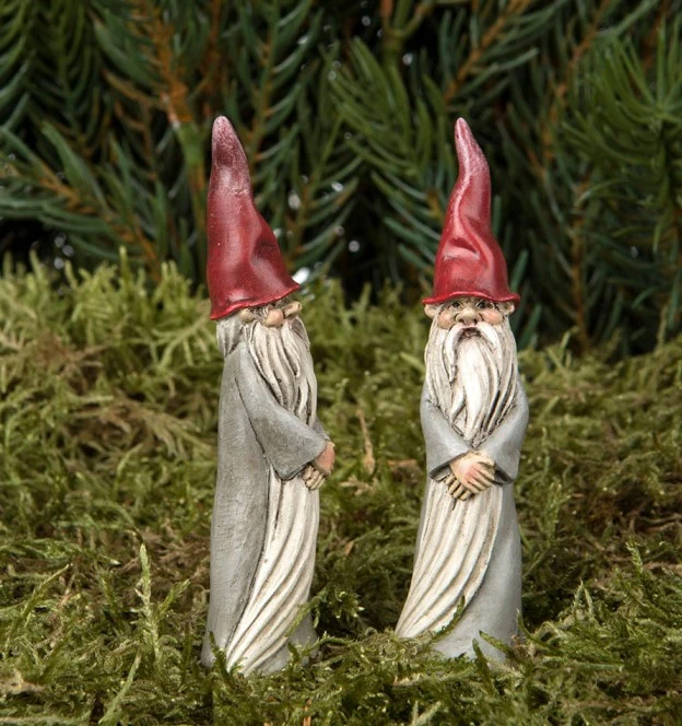 Tomte/Sticks Grå Small Poly 8,4cm