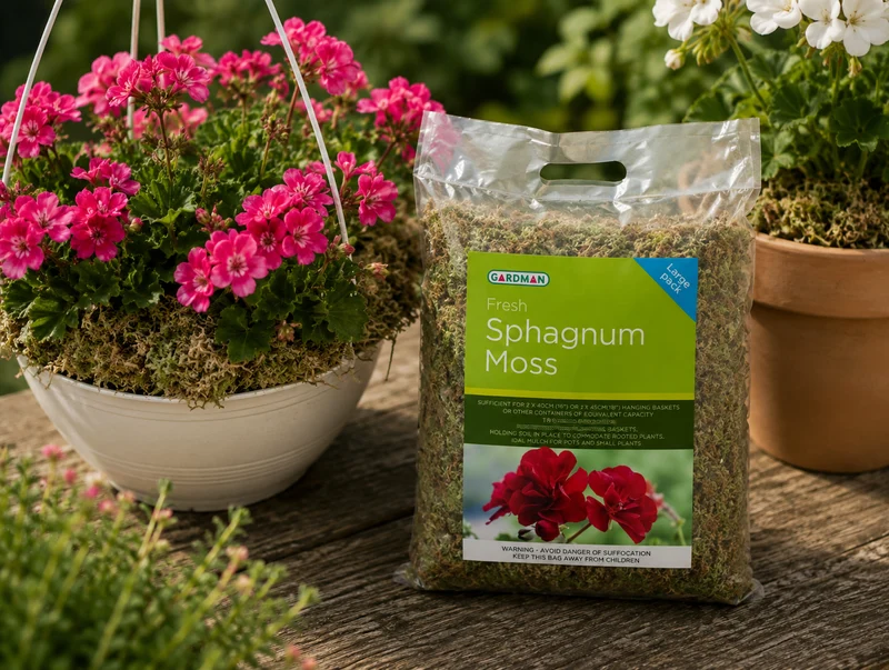 Sphagnum Mossa - Vitmossa