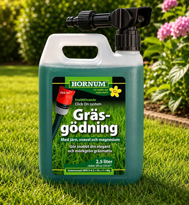 HORNUM Gräsmattegödsel Click On 2,5l