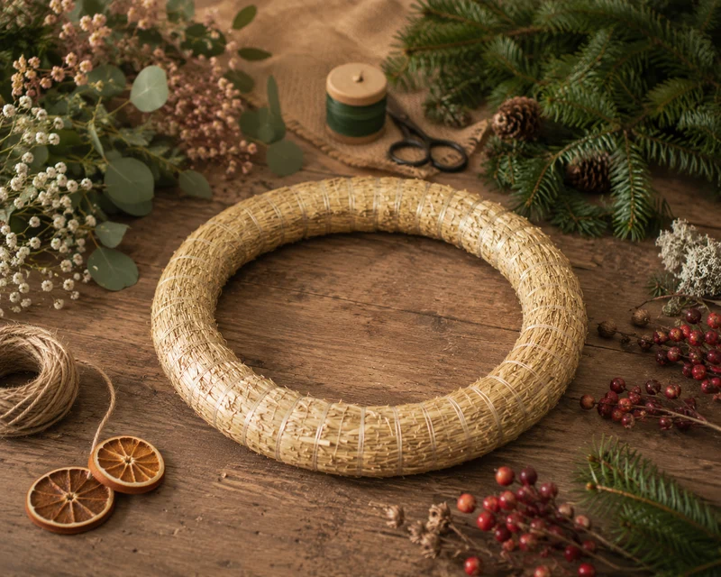 Halmstomme Natur 21cm