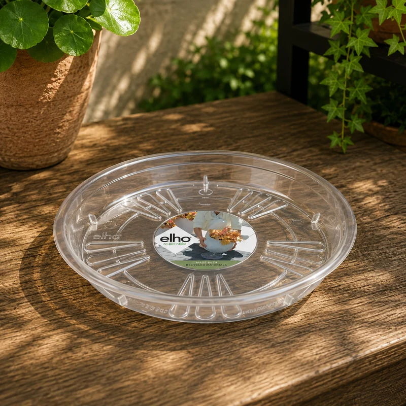 Uni-saucer Fat 'Round' 42cm - Transparent