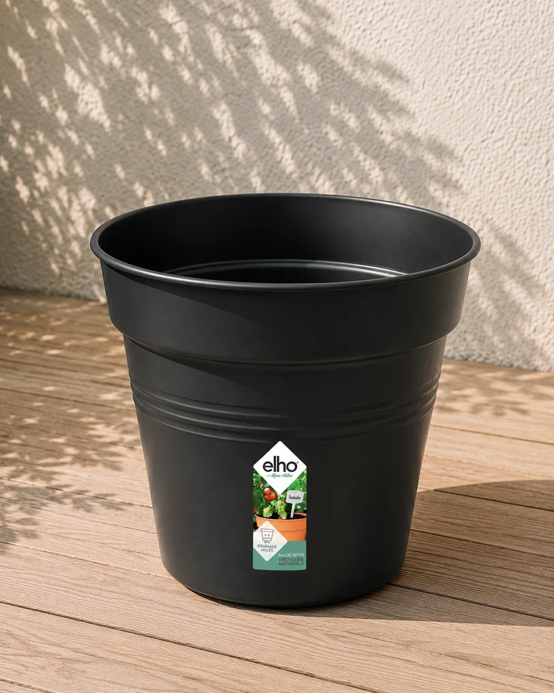 Green Basics Growpot 19cm - Living Black