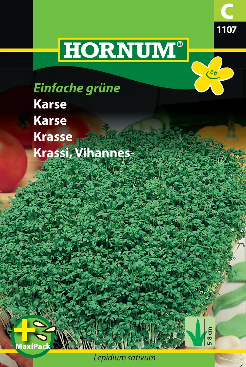 Krasse 'Einfache Grüne' - Maxipack