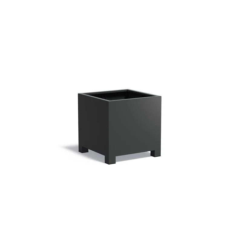 Planteringskärl med fötter Aluminium 3 mm AFP6.1 800x800x800 mm
