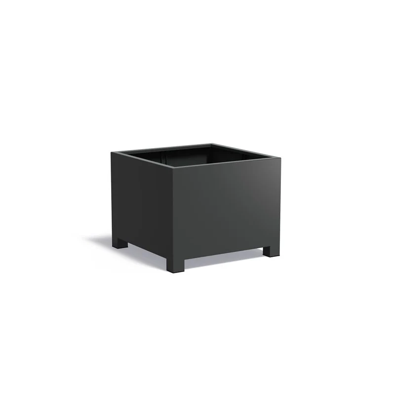 Planteringskärl i aluminium med fötter 3 mm AFP5.1 1000x1000x800 mm