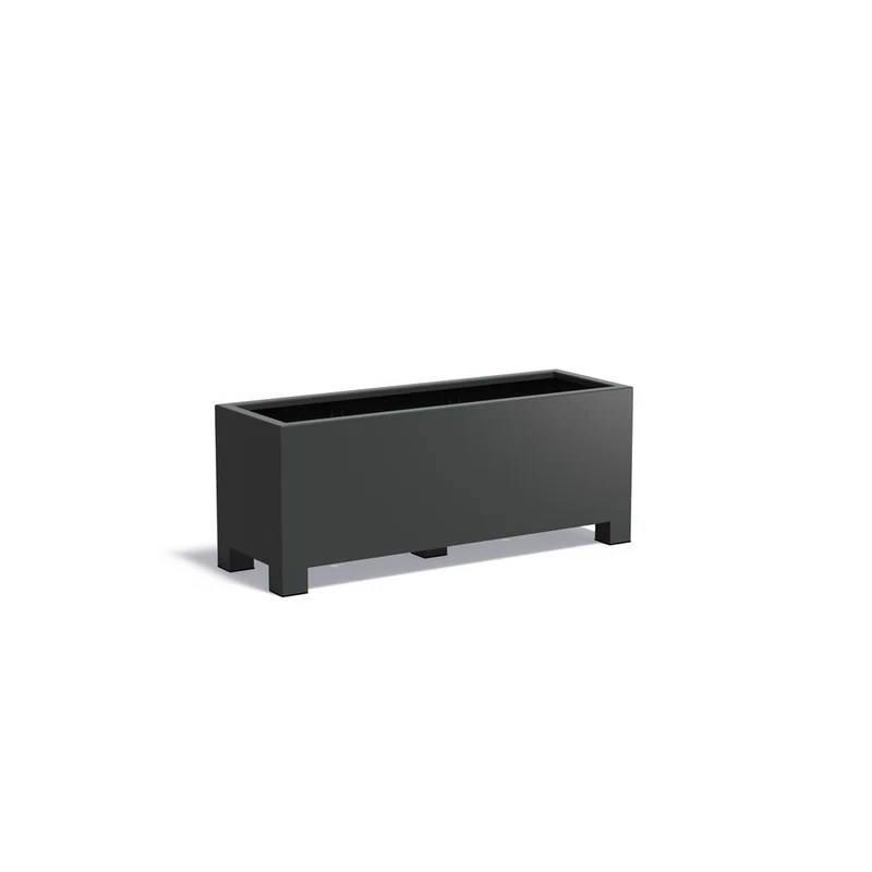Planteringskärl på ben aluminium 3 mm AFP22.1 1500x500x600 mm