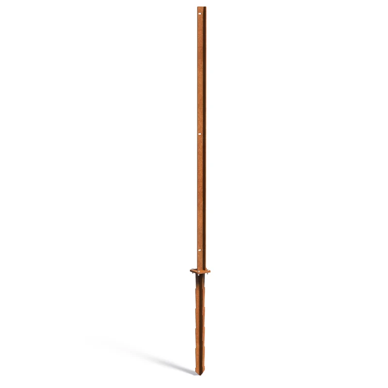 Mellanstolpe för paneler Cortenstål 6 mm CPP1 115x115x2700 mm