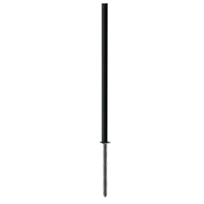 Mellanstolpe för paneler i belagt stål 6 mm 115x115x2700 mm