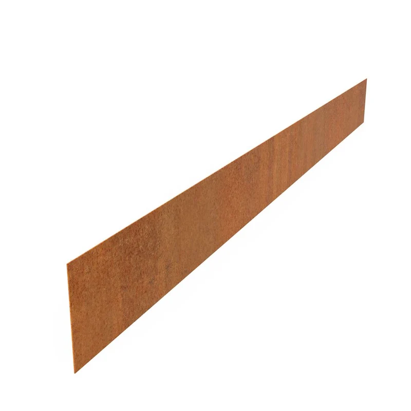 Rabattkant Cortenstål Rak Överkant 2 mm - 2300x200 mm