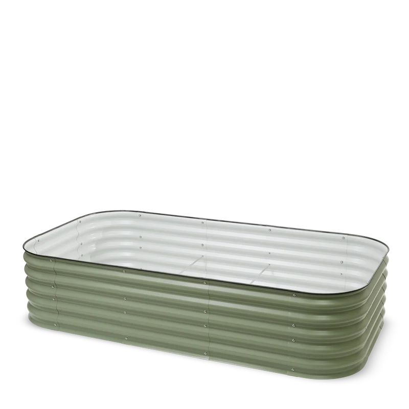 9 in 1 Metal Raised Garden Bed | 17" Tall | Sage
