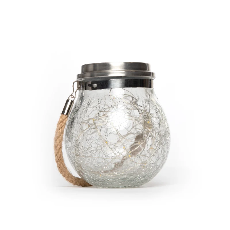 Solar Crackle Jar Light 40LED