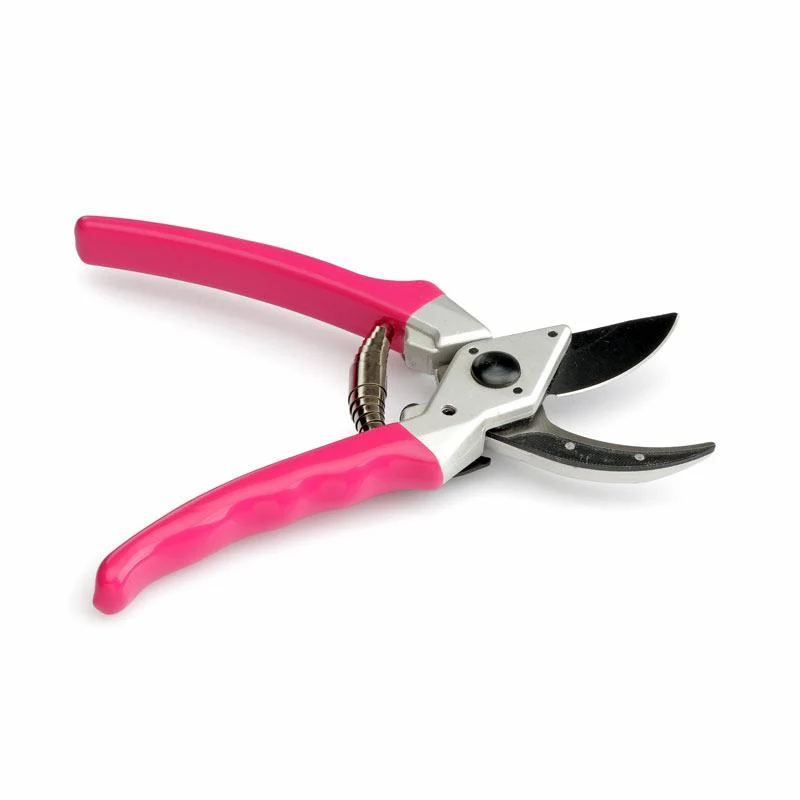 Heavy Duty Pink Secateurs 8"