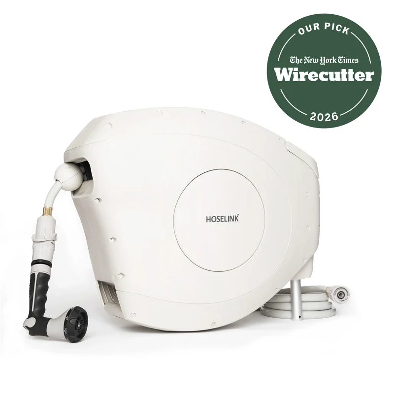 Classic 100ft Retractable Hose Reel | Beige