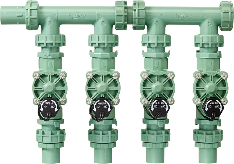 4-Valve Preassembled Manifold with PVC adapters 57257