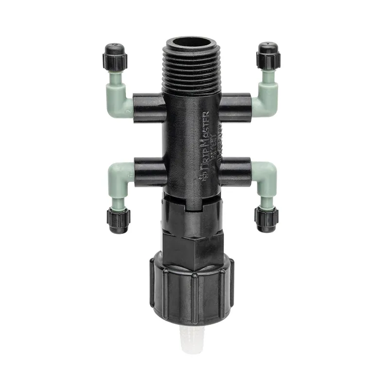 1/2" FPT x MPT x 1/4" Barb 4-Port Drip Manifold 67060