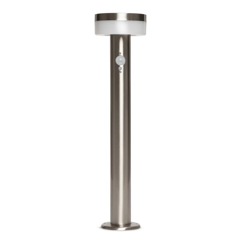 Stainless Steel Solar Bollard Light with Motion Sensor | 12 LED