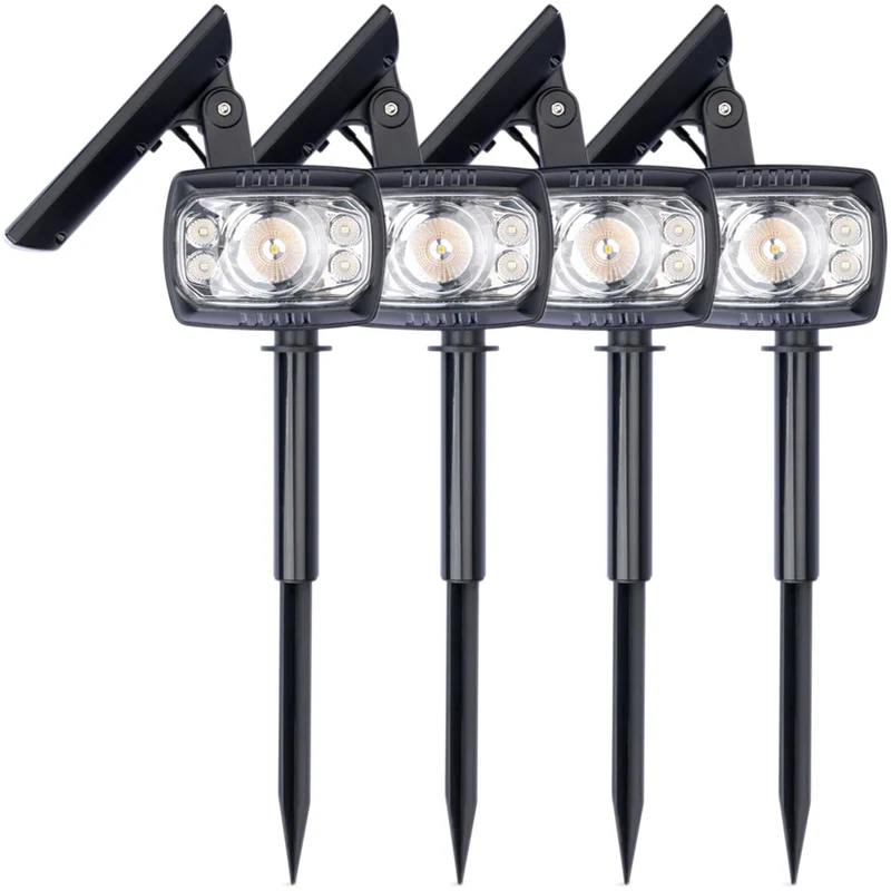 Solar Garden Spot Light 5LED 4 Pack