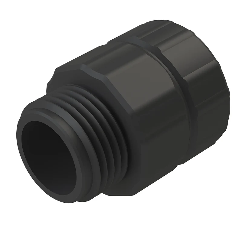 Push-Fit 5/8" Male Hose Mender, Plastic 56975